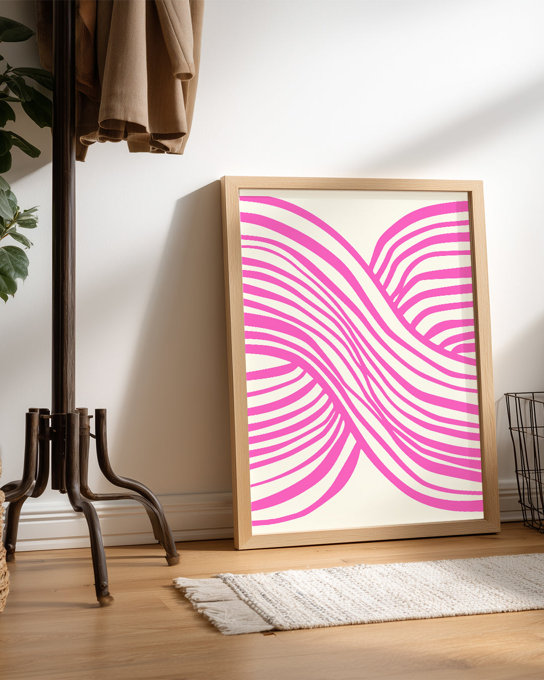 Woven Pink Poster Tablosu