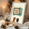 Wreath Door Decoration Poster Tablosu