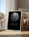 Sky Star Map Poster Table (Moon)