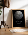 Sky Star Map Poster Table (Moon)