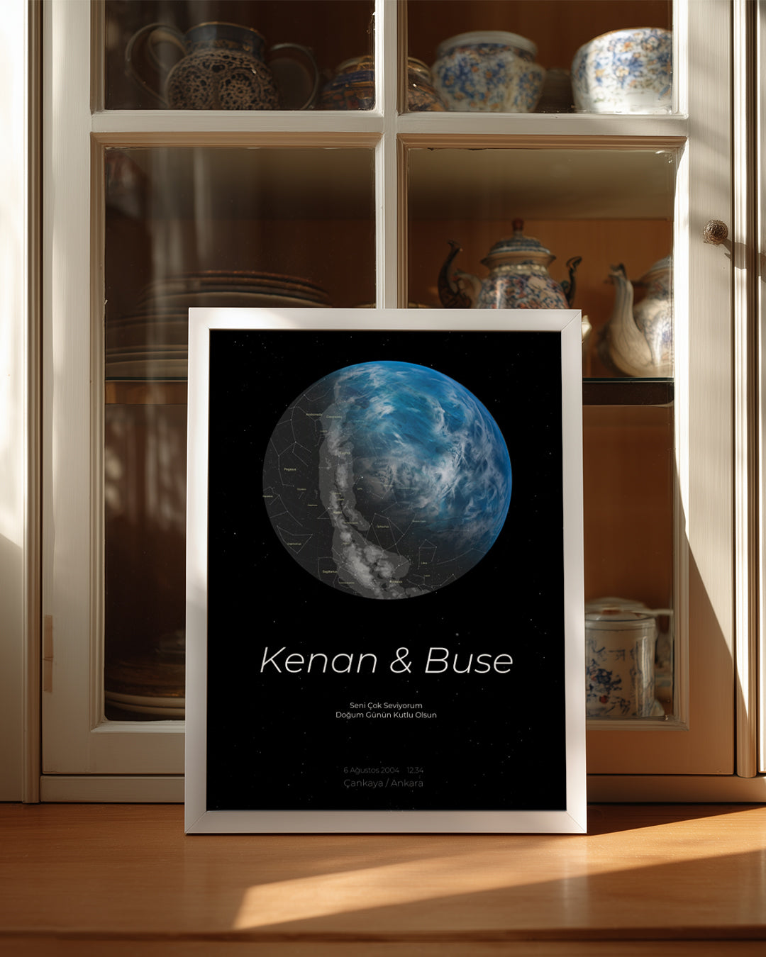 Sky Star Map Poster Table (World)