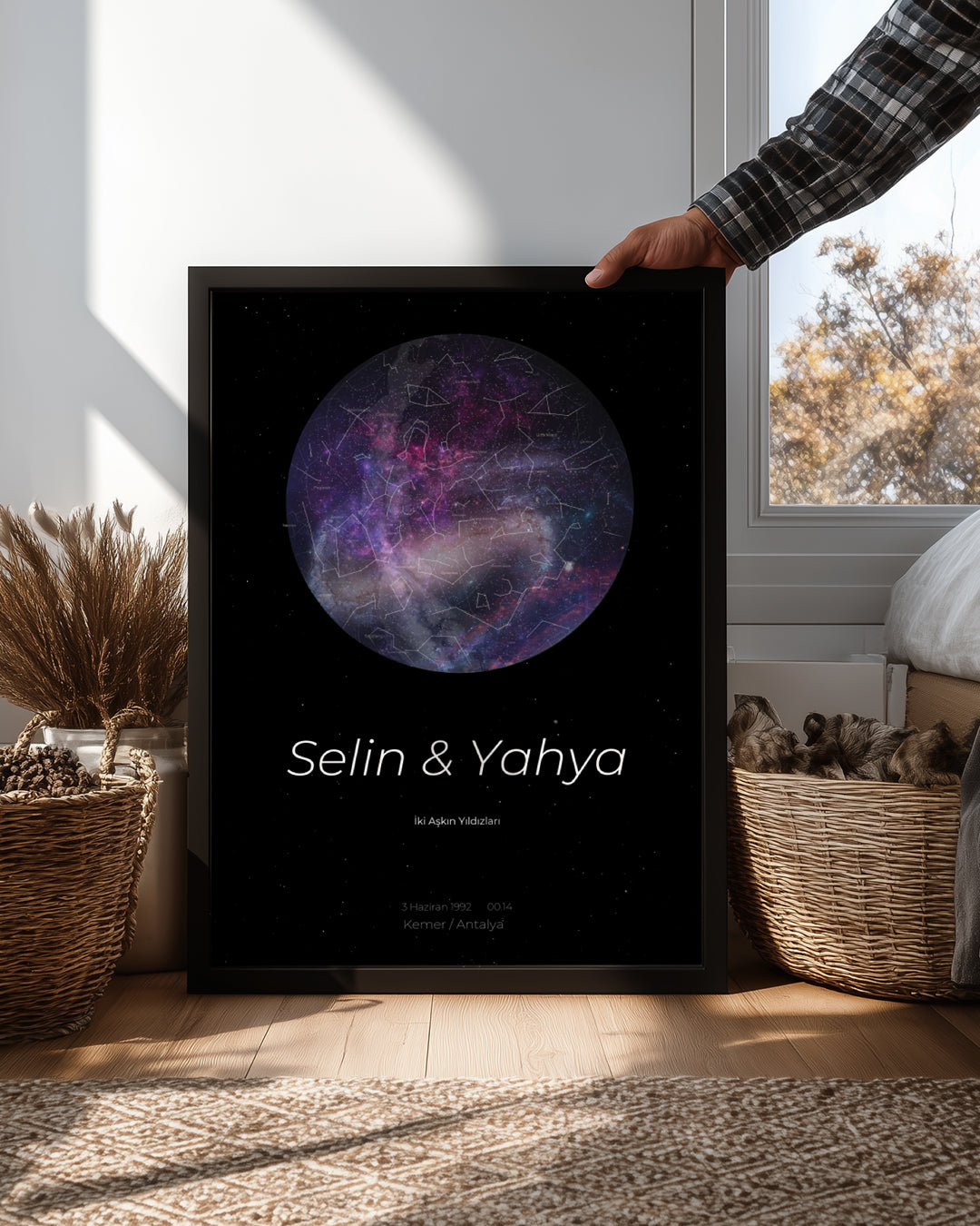 Sky Star Map Poster Table (Galaxy)