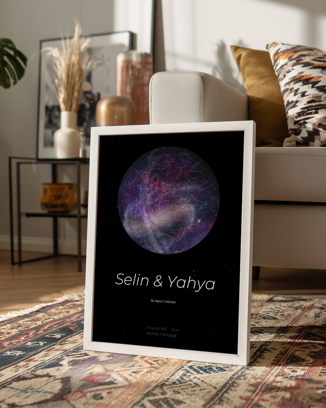 Sky Star Map Poster Table (Galaxy)