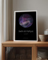 Sky Star Map Poster Table (Galaxy)