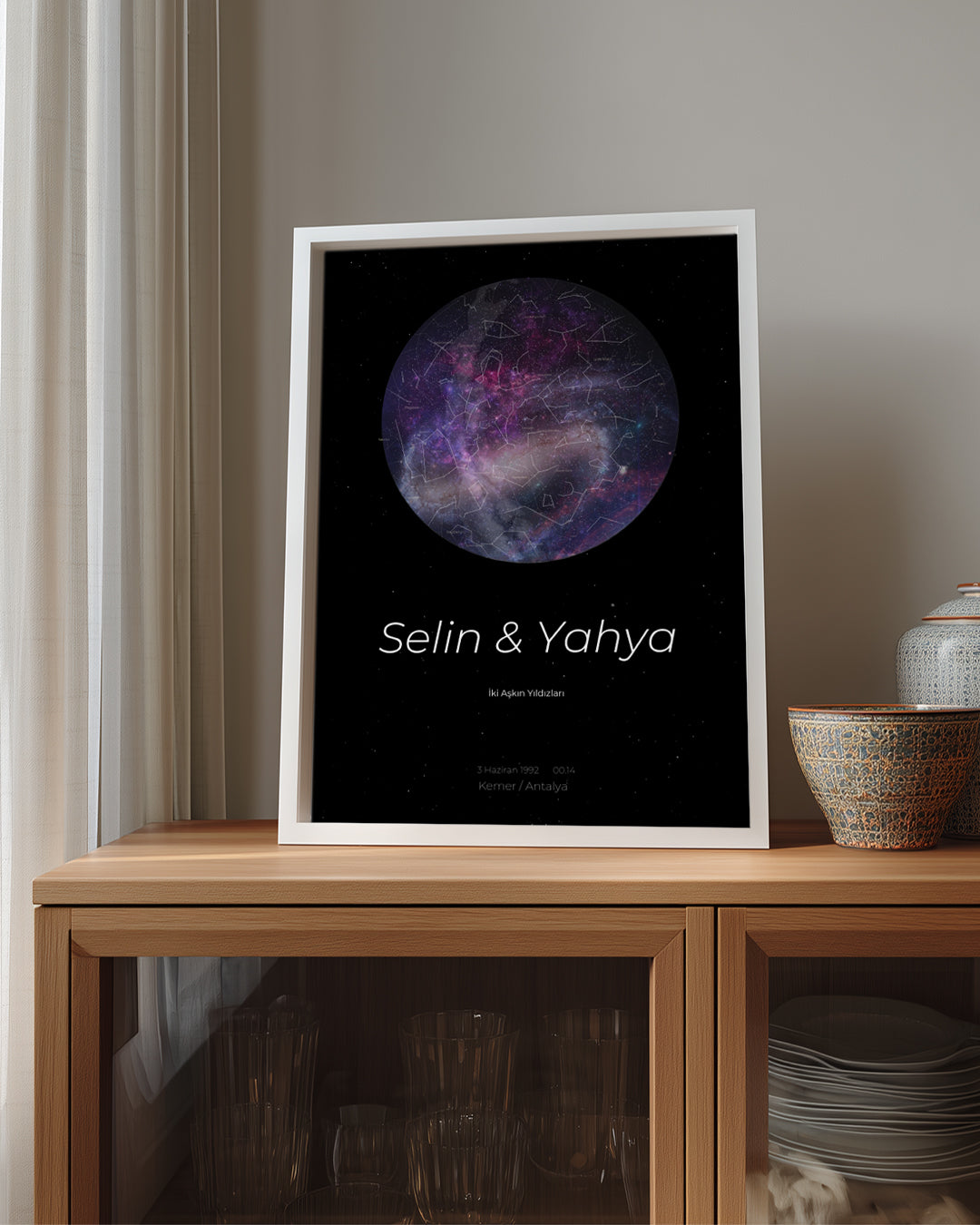 Sky Star Map Poster Table (Galaxy)