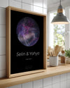 Sky Star Map Poster Table (Galaxy)