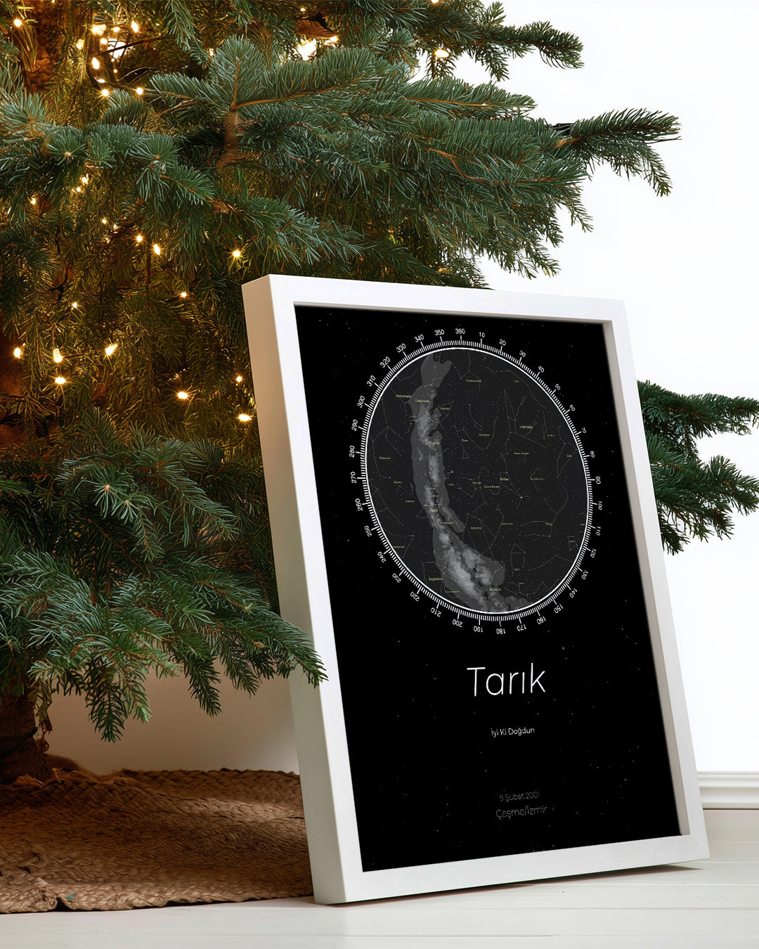 Sky Star Map Poster Table (Compass)