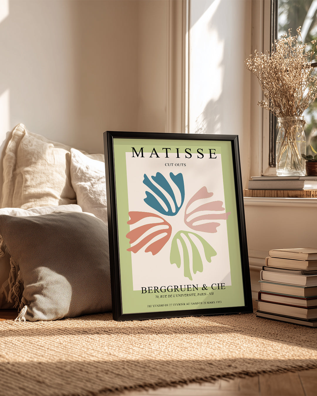 Yapraklar Üstünde Soyut Kompozisyon - Henri Matisse - 1953 Poster Tablosu