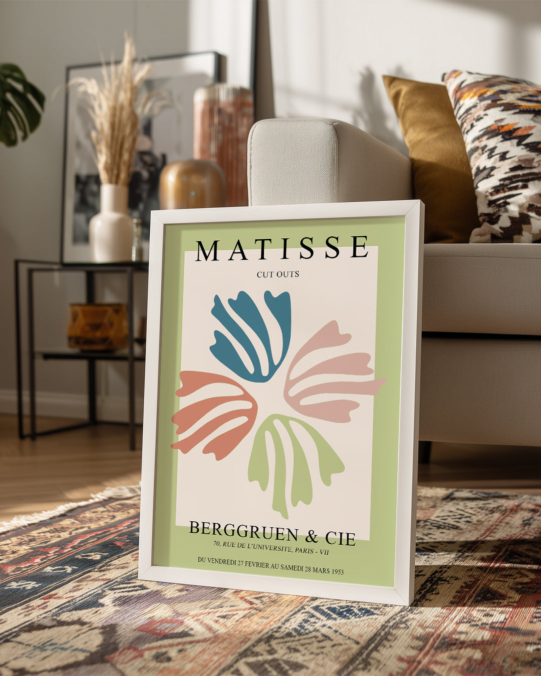 Yapraklar Üstünde Soyut Kompozisyon - Henri Matisse - 1953 Poster Tablosu