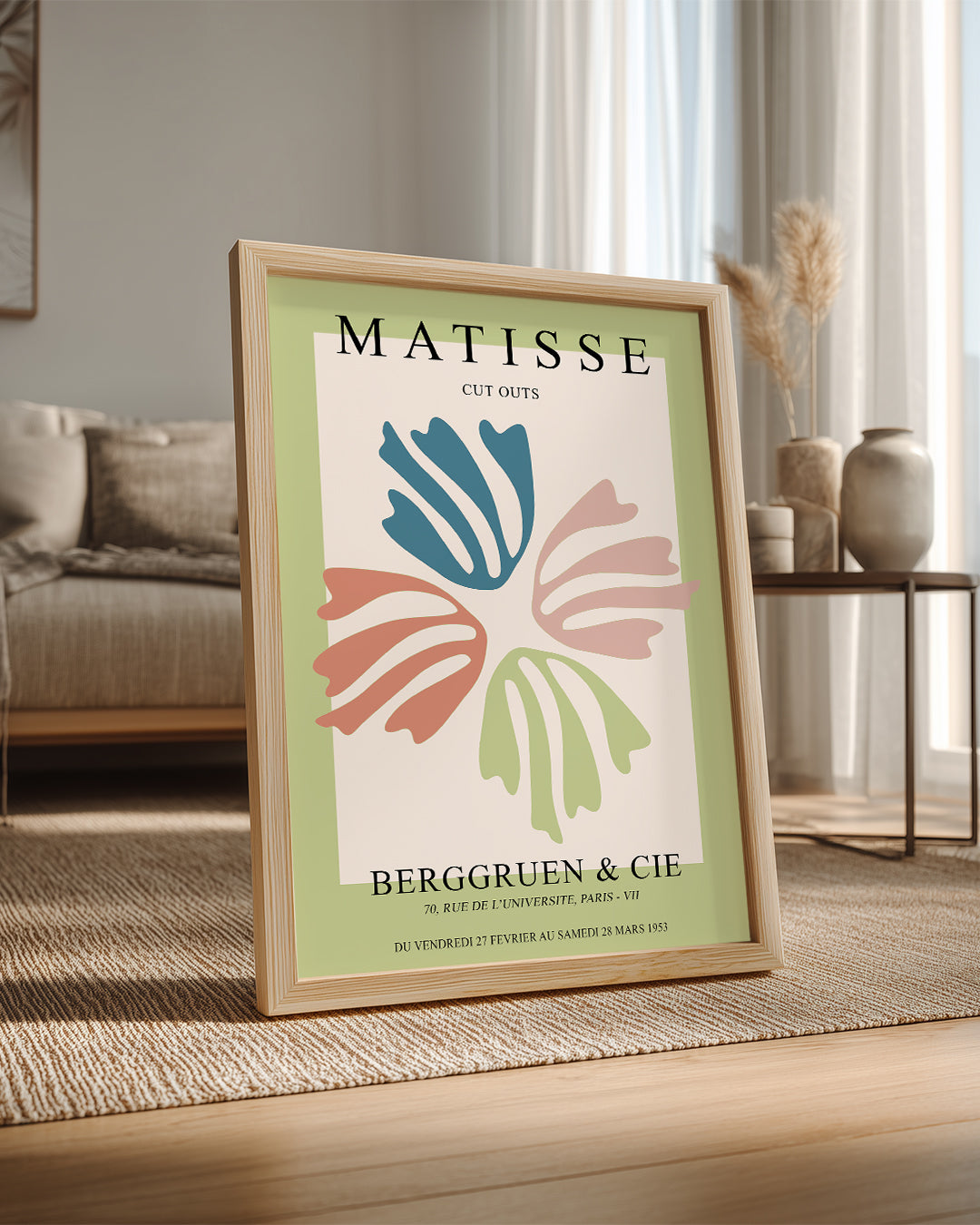 Yapraklar Üstünde Soyut Kompozisyon - Henri Matisse - 1953 Poster Tablosu