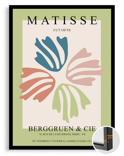 Yapraklar Üstünde Soyut Kompozisyon - Henri Matisse - 1953 Poster Tablosu