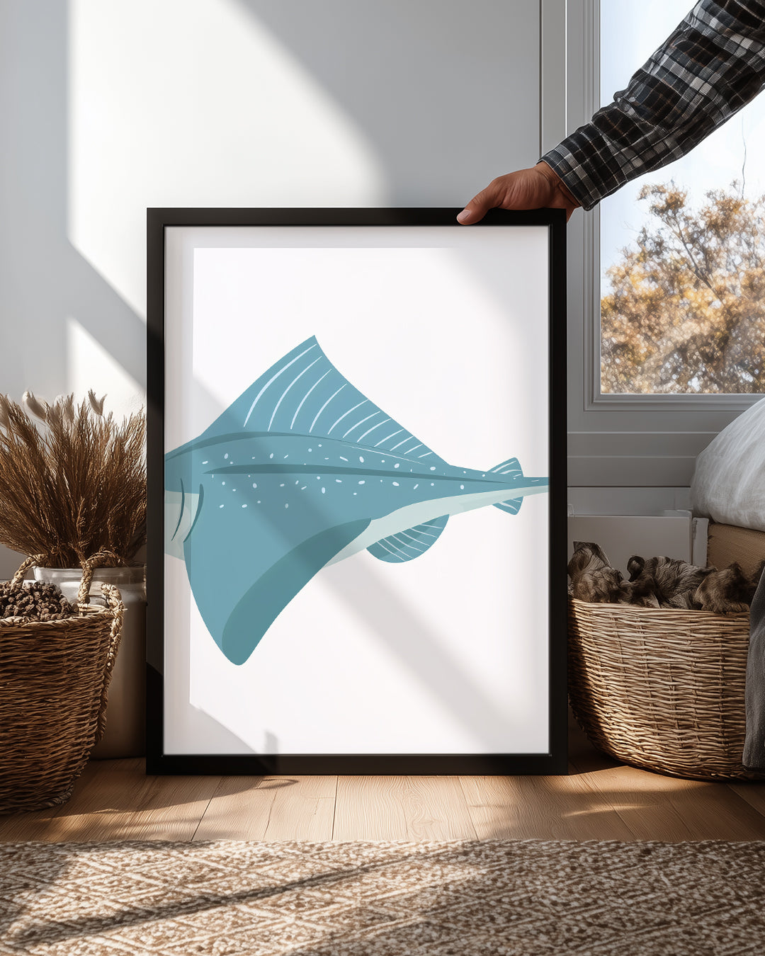 Yaygın Balığı - Düz Gövde Yapısı Poster Tablosu
