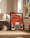 Yazı Makinesi Ve Kelebekler - Yaratıcılık Temalı Sanat Çalışması Poster Tablosu