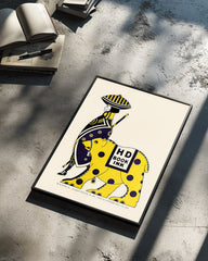 Yellow Bear Poster Tablosu