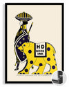 Yellow Bear Poster Tablosu