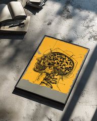 Yellow Brain Poster Tablosu