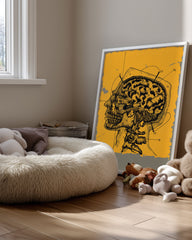 Yellow Brain Poster Tablosu