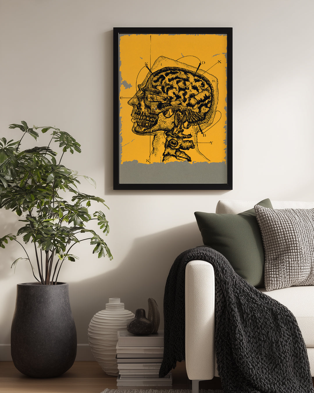 Yellow Brain Poster Tablosu