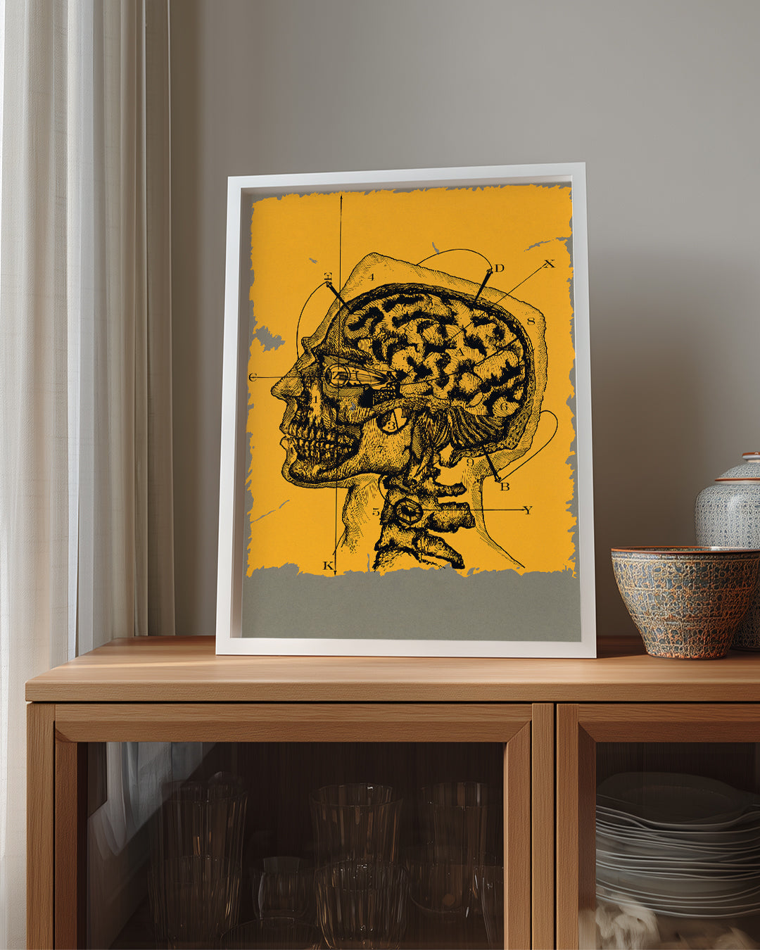 Yellow Brain Poster Tablosu