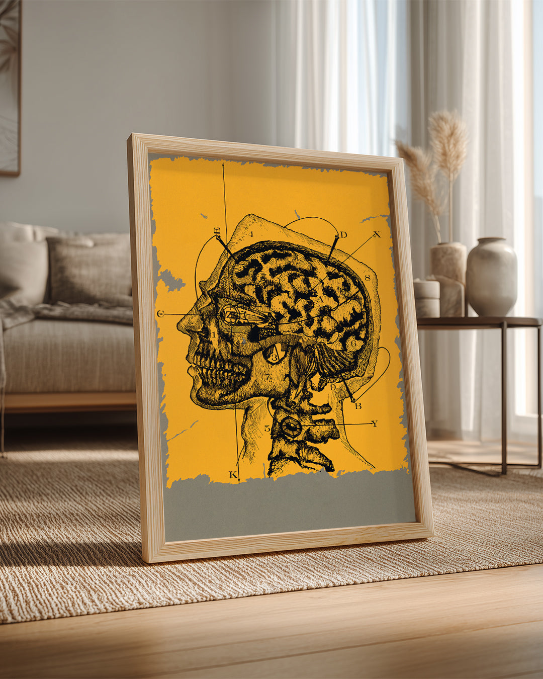 Yellow Brain Poster Tablosu
