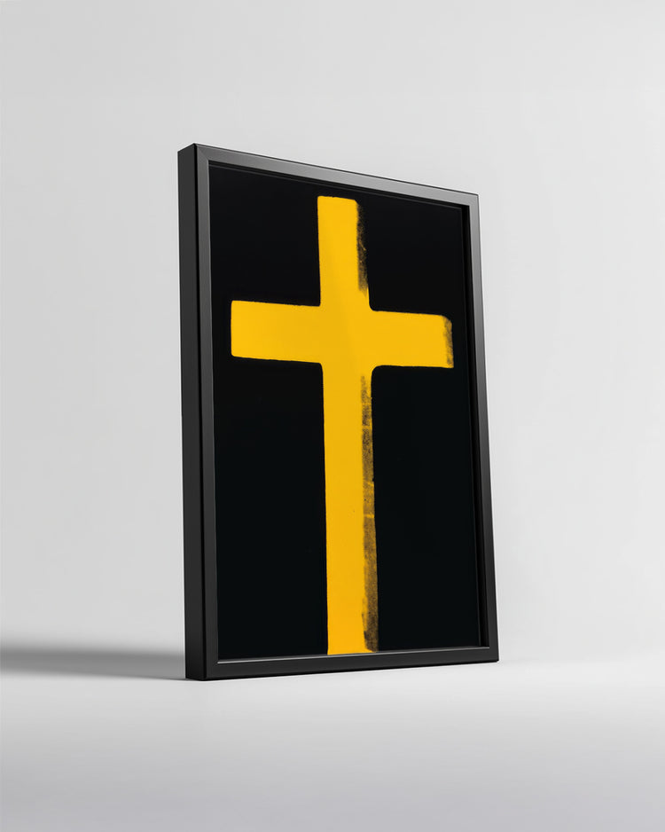 Yellow Cross Poster Tablosu