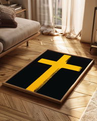 Yellow Cross Poster Tablosu