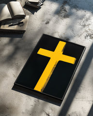 Yellow Cross Poster Tablosu