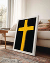 Yellow Cross Poster Tablosu