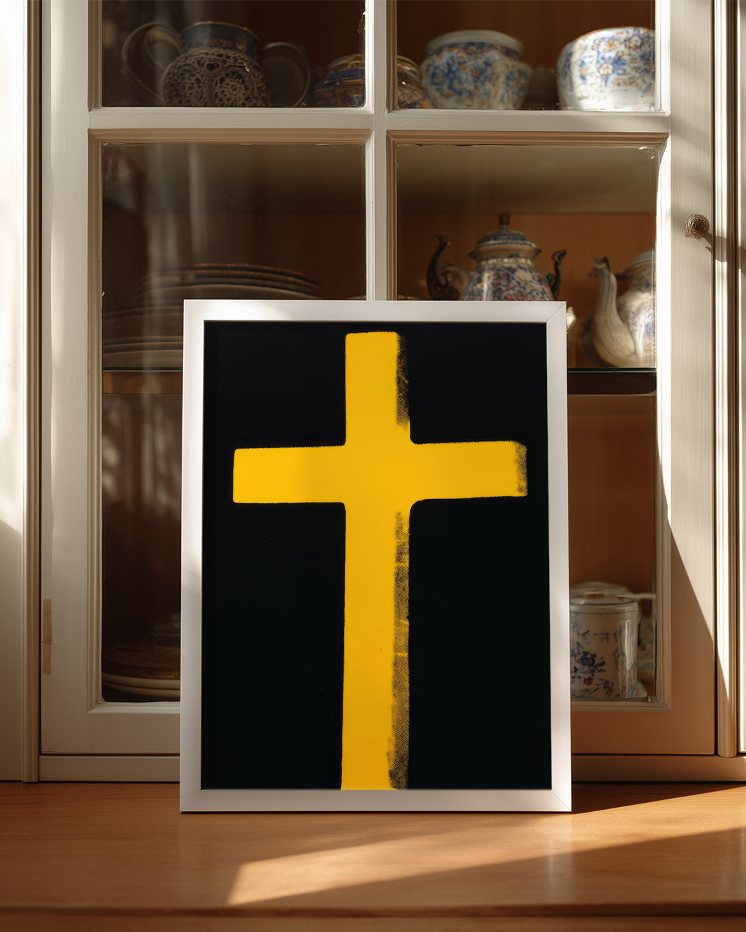 Yellow Cross Poster Tablosu