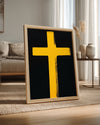 Yellow Cross Poster Tablosu