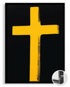 Yellow Cross Poster Tablosu