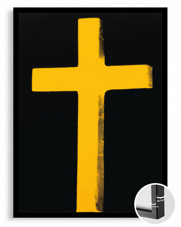 Yellow Cross Poster Tablosu