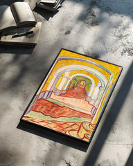 Yellow Hall Poster Tablosu