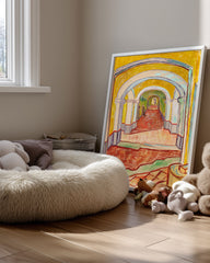 Yellow Hall Poster Tablosu