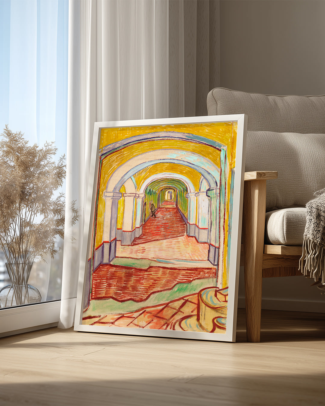 Yellow Hall Poster Tablosu