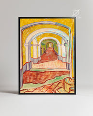 Yellow Hall Poster Tablosu