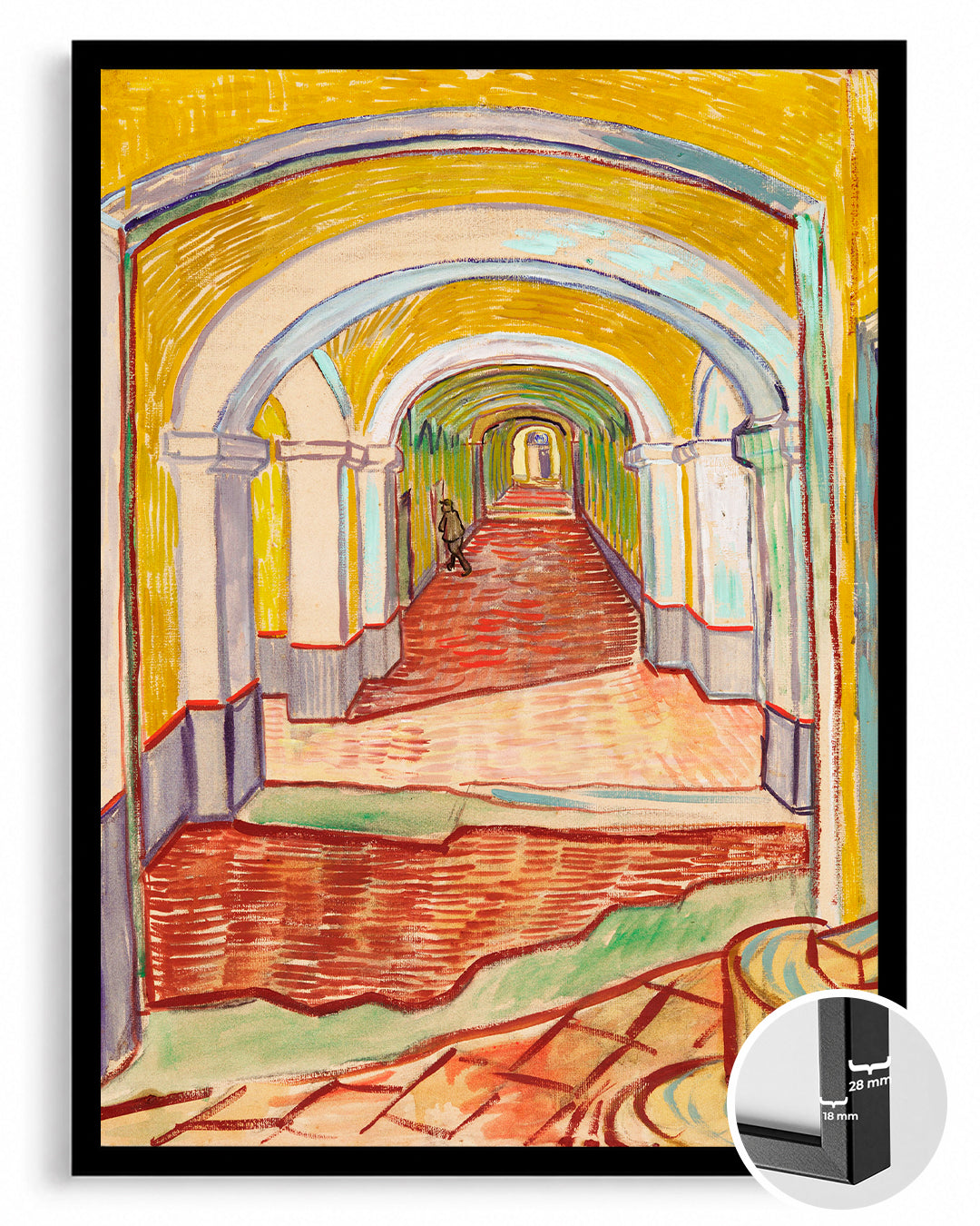 Yellow Hall Poster Tablosu