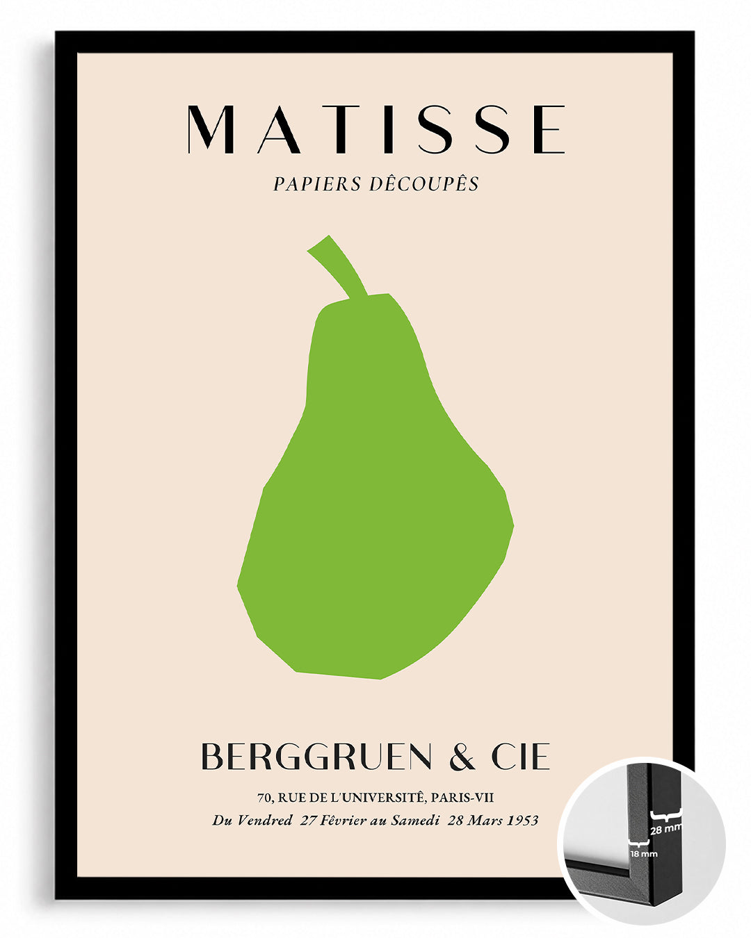 Yeşil Armut - Henri Matisse - 1953 Poster Tablosu