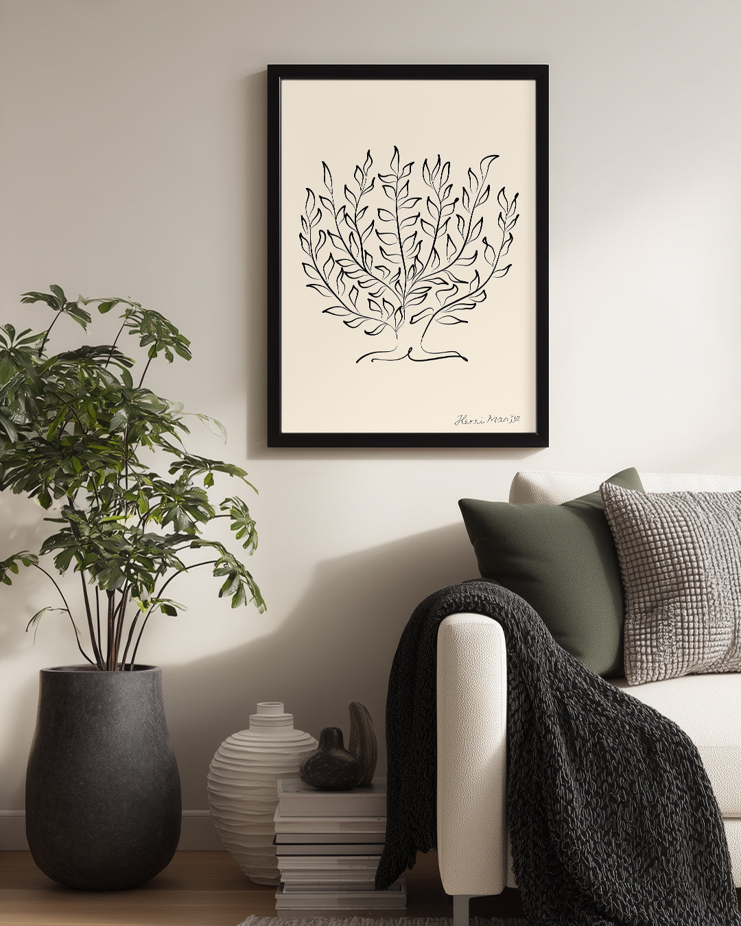 Yeşil Yapraklar Kompozisyonu - Henri Matisse Poster Tablosu