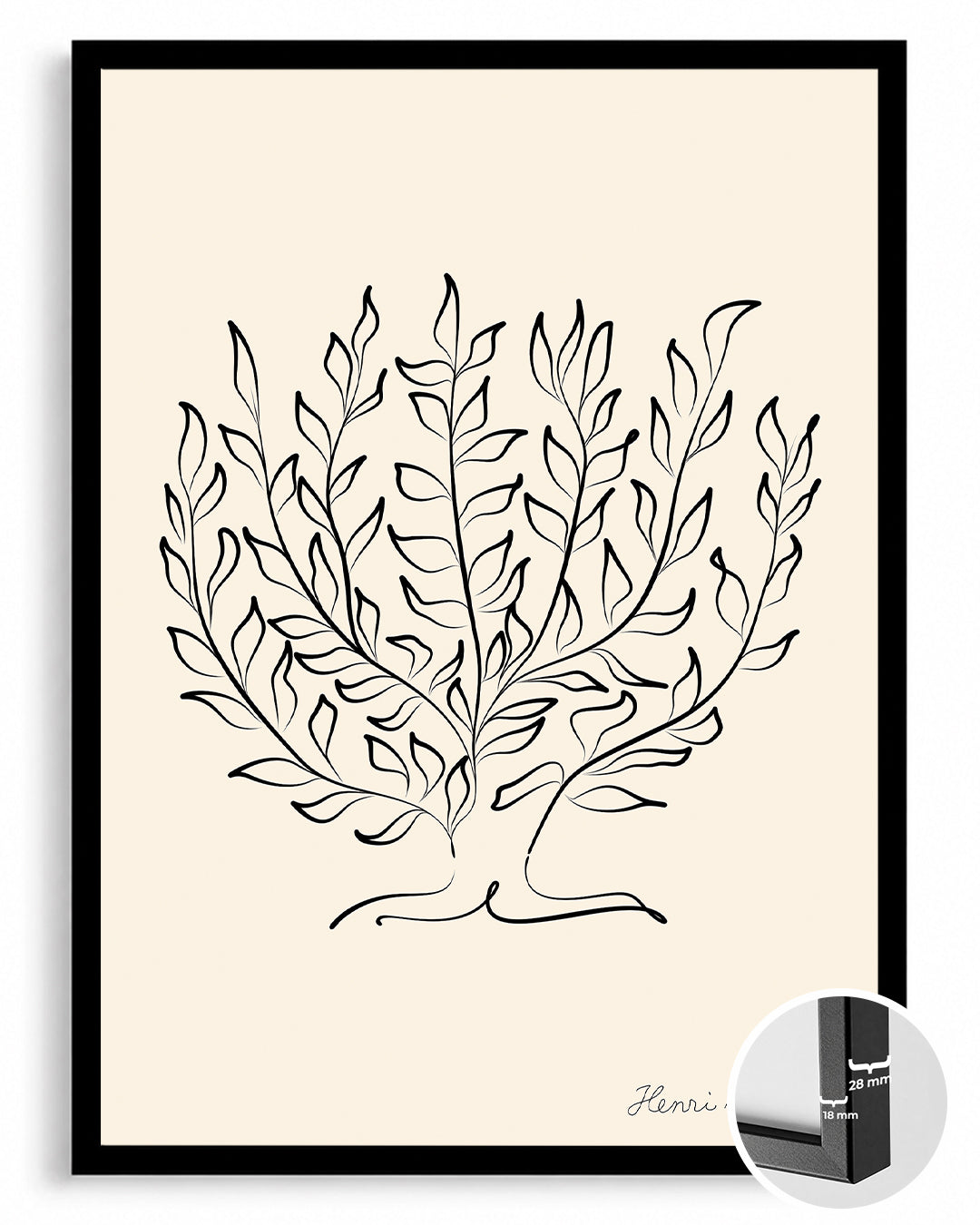 Yeşil Yapraklar Kompozisyonu - Henri Matisse Poster Tablosu