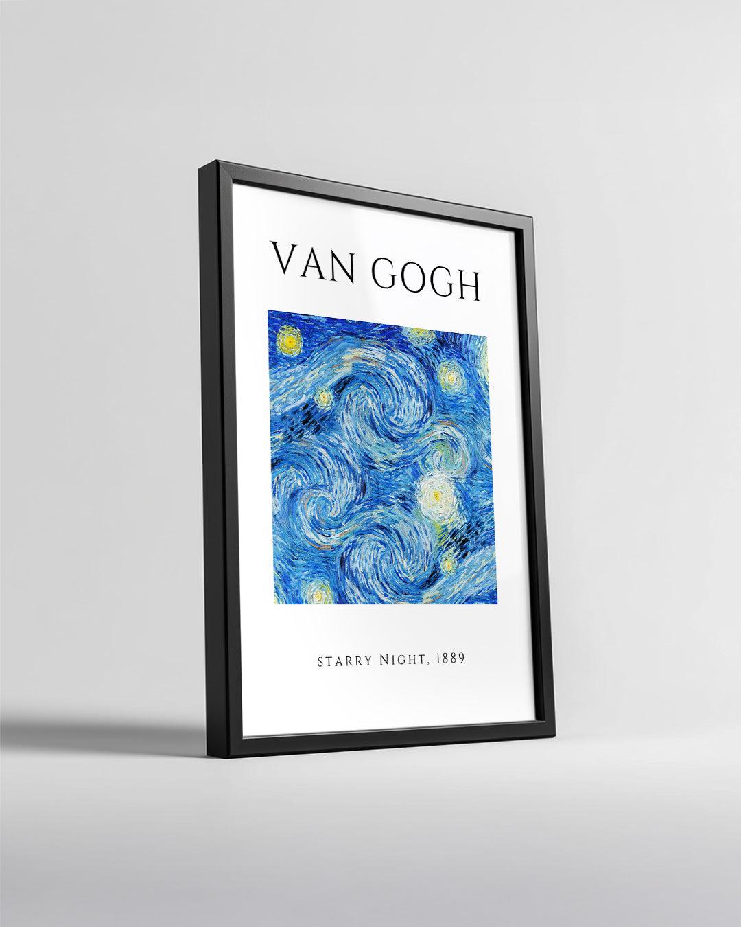 Yıldızlı Gece - Vincent van Gogh - 1889 Poster Tablosu
