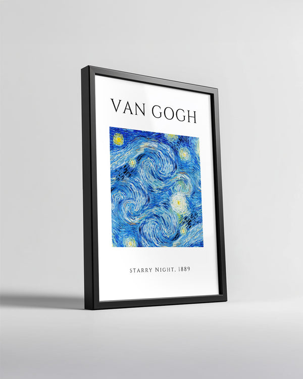 Yıldızlı Gece - Vincent van Gogh - 1889 Poster Tablosu