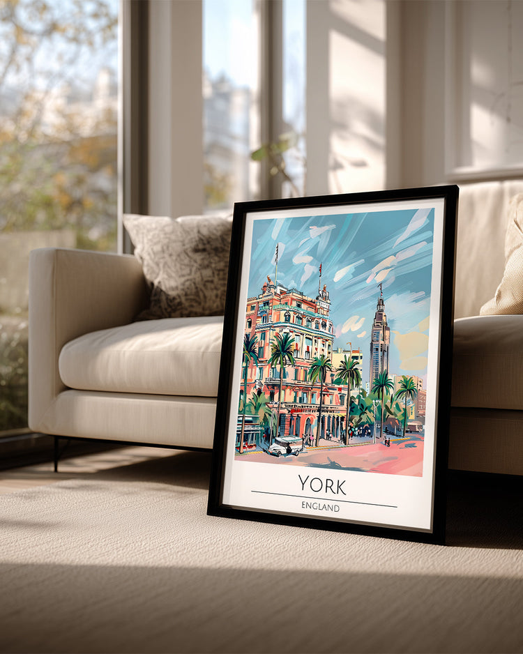 York İngiltere Poster Tablosu
