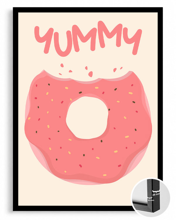 Yummy Donut Poster Tablosu