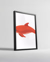 Yunus - Canlı Kırmızı Renk Poster Tablosu