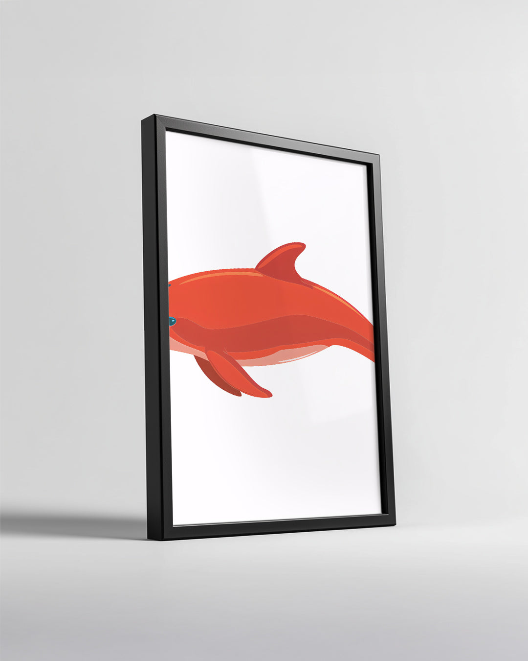 Yunus - Canlı Kırmızı Renk Poster Tablosu