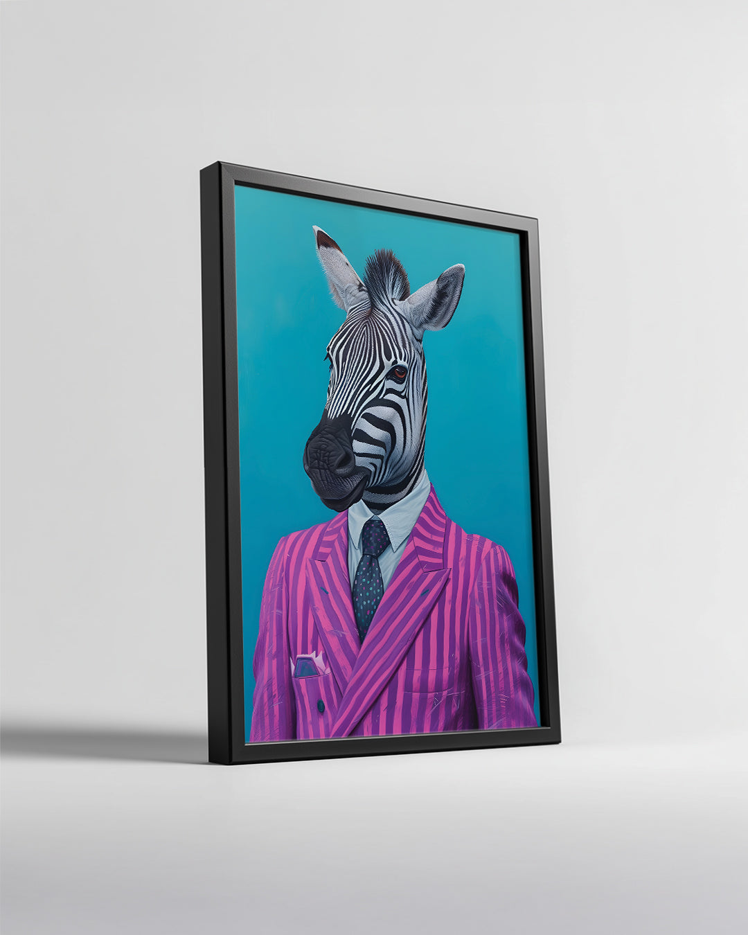 Zebra - Şık Takım Elbise Poster Tablosu