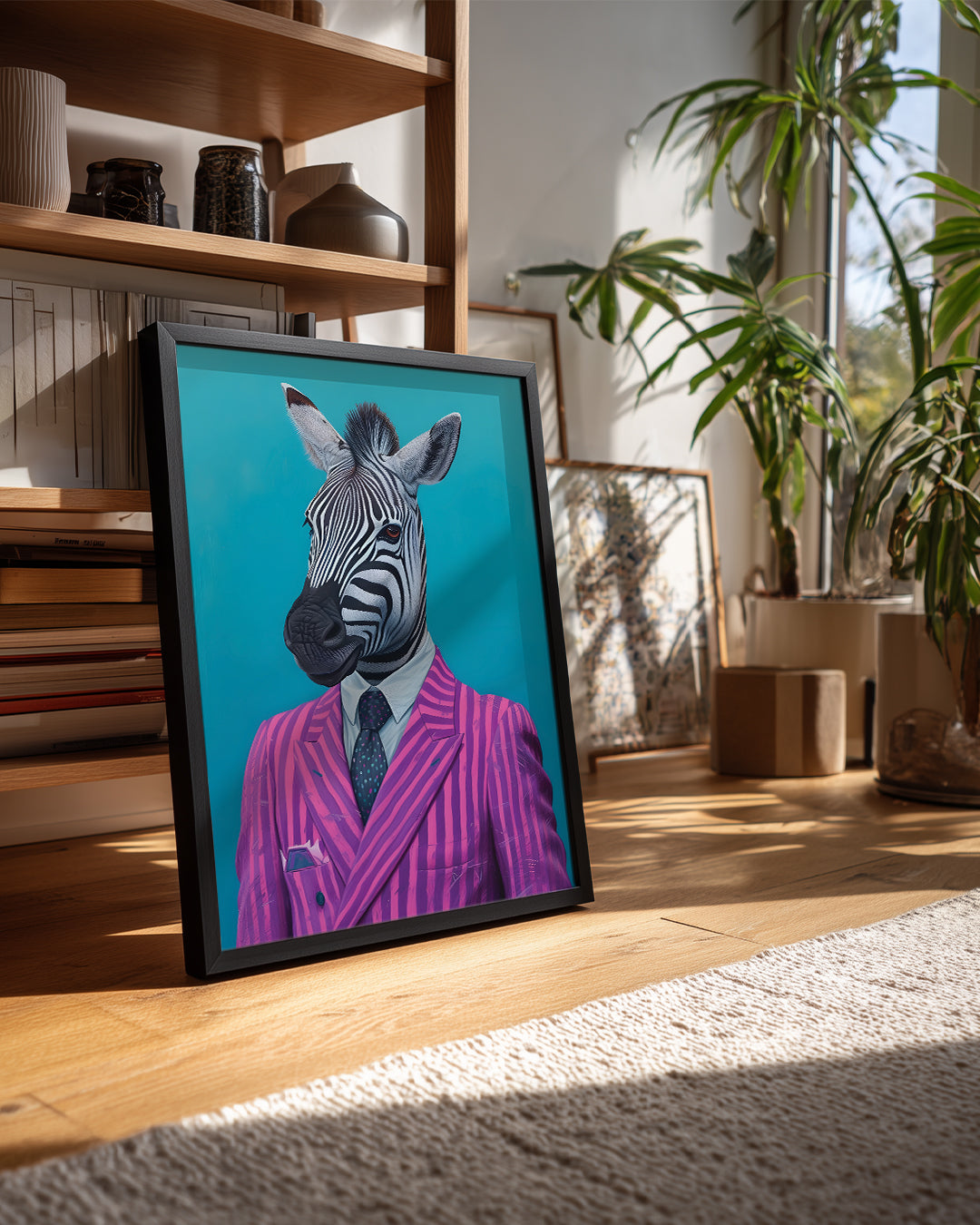 Zebra - Şık Takım Elbise Poster Tablosu