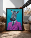 Zebra - Şık Takım Elbise Poster Tablosu