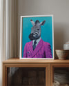 Zebra - Şık Takım Elbise Poster Tablosu